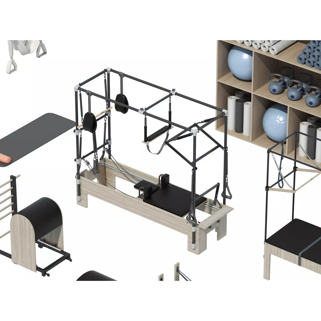 Pilates Equipment 3D Model – Realistic Studio Asset, FBX & OBJ - View 6
