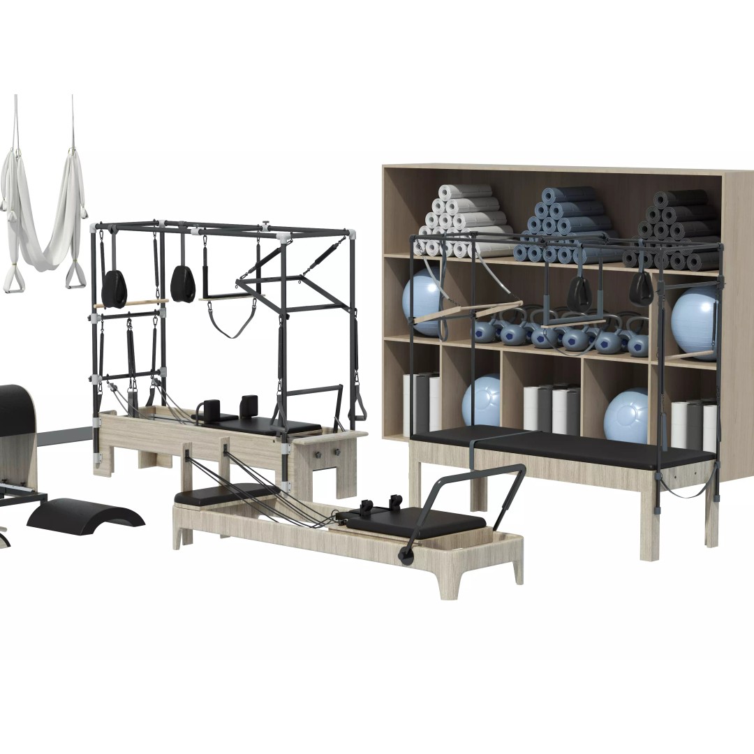 Pilates Equipment 3D Model – Realistic Studio Asset, FBX & OBJ - View 7
