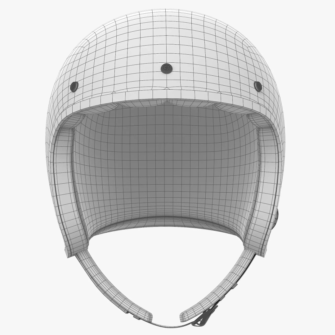 Motorcycle Helmet 3D Model – Low Poly PBR Asset, FBX, OBJ - View 12