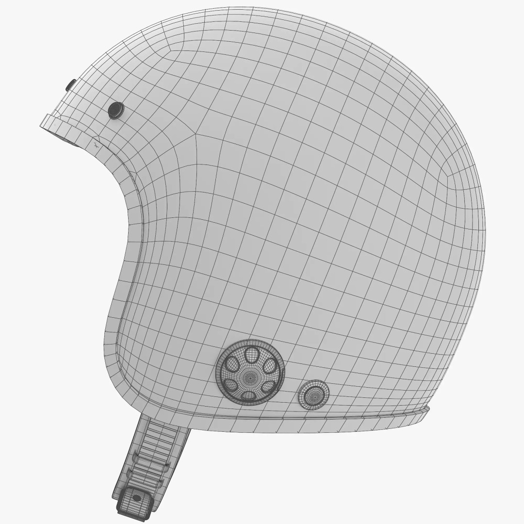 Motorcycle Helmet 3D Model – Low Poly PBR Asset, FBX, OBJ - View 15