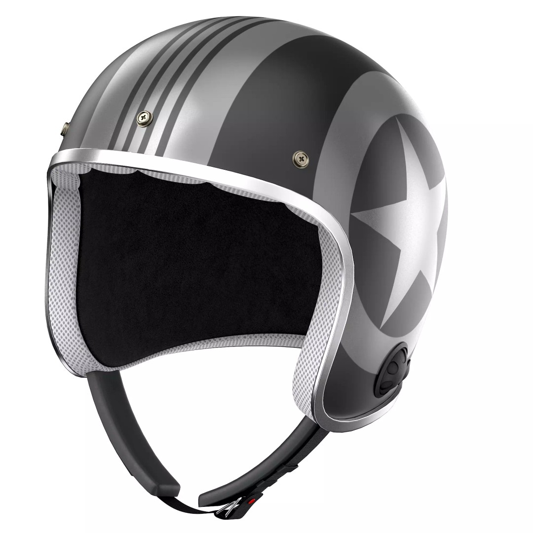 Motorcycle Helmet 3D Model – Low Poly PBR Asset, FBX, OBJ - View 19