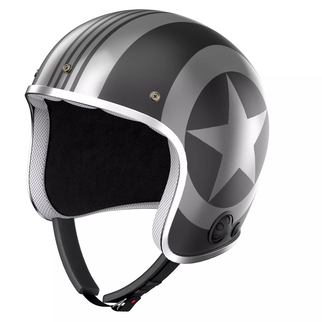 Motorcycle Helmet 3D Model – Low Poly PBR Asset, FBX, OBJ - View 20