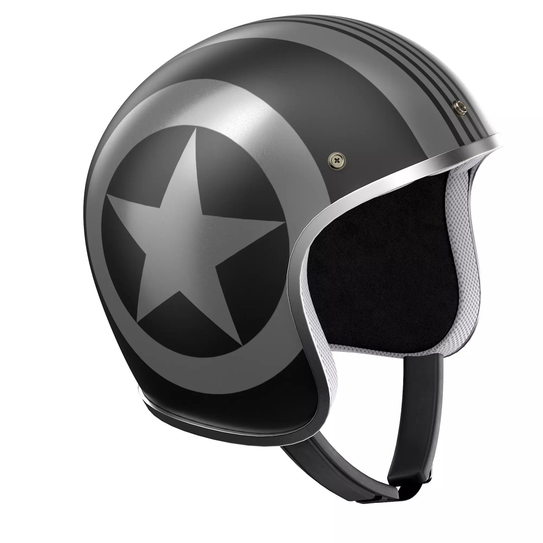 Motorcycle Helmet 3D Model – Low Poly PBR Asset, FBX, OBJ - View 43