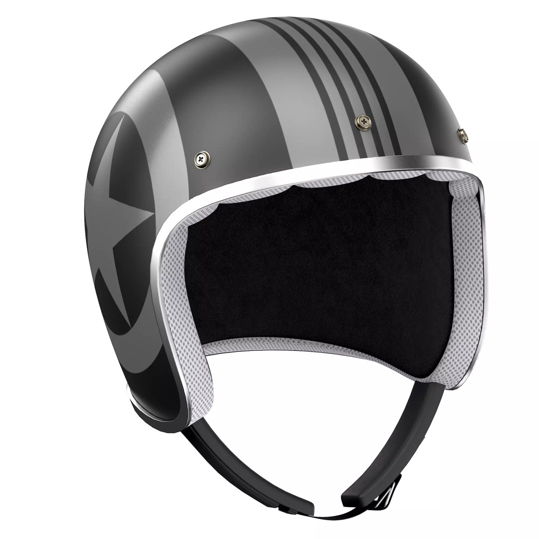 Motorcycle Helmet 3D Model – Low Poly PBR Asset, FBX, OBJ - View 46