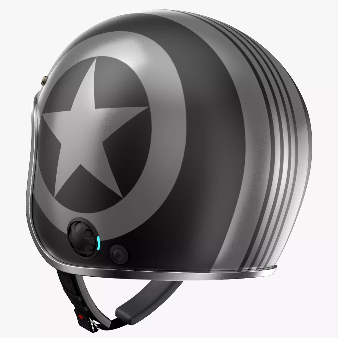 Motorcycle Helmet 3D Model – Low Poly PBR Asset, FBX, OBJ - View 6