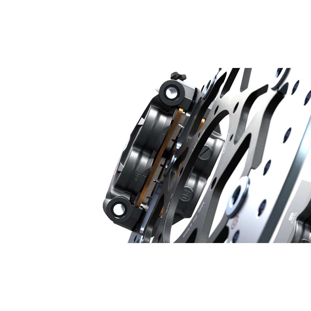 Brembo GP4-RS Caliper 3D Model – PBR Game-Ready Asset, FBX, OBJ - View 10