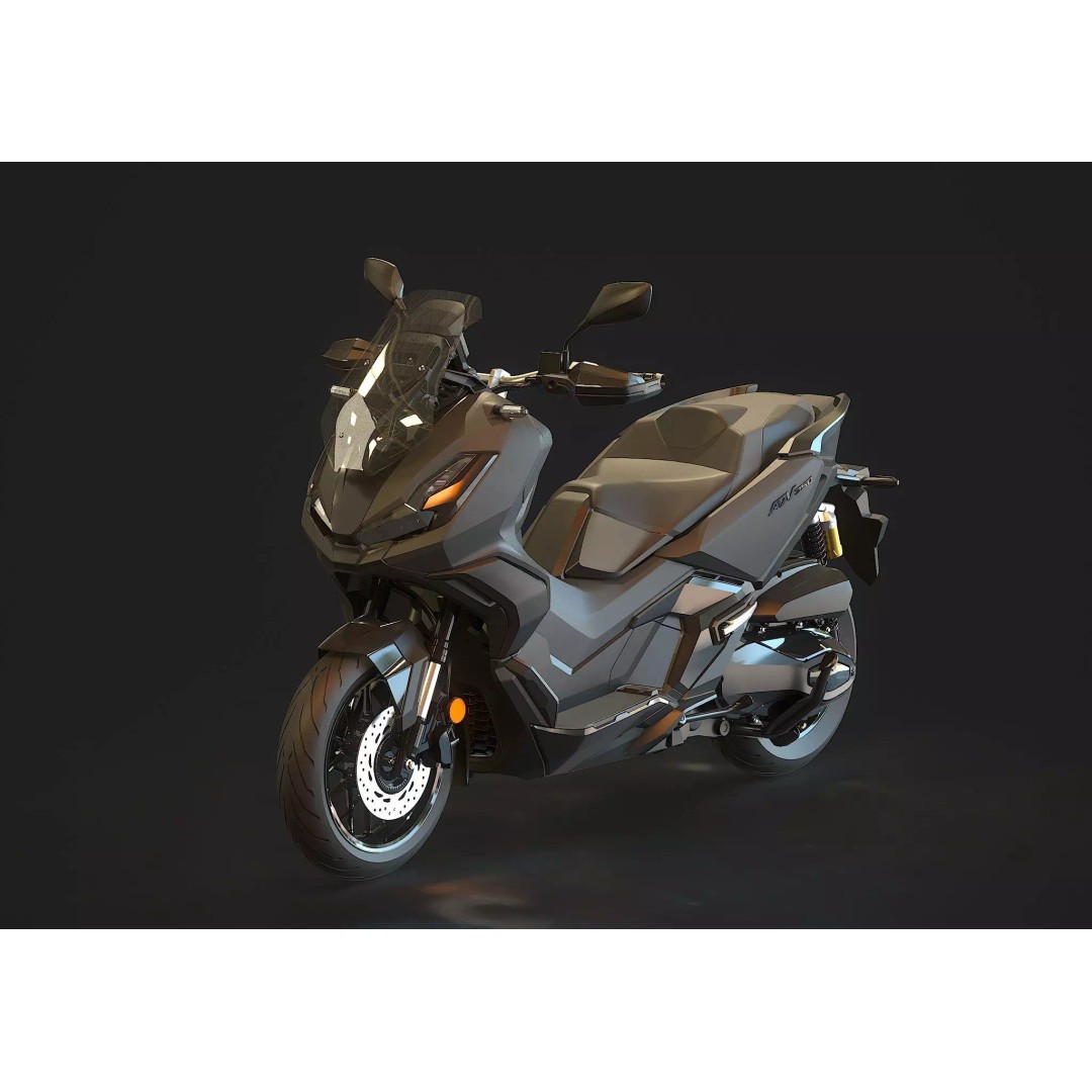 Honda ADV 350 3D Model – Realistic Base Mesh for Customization - View 2