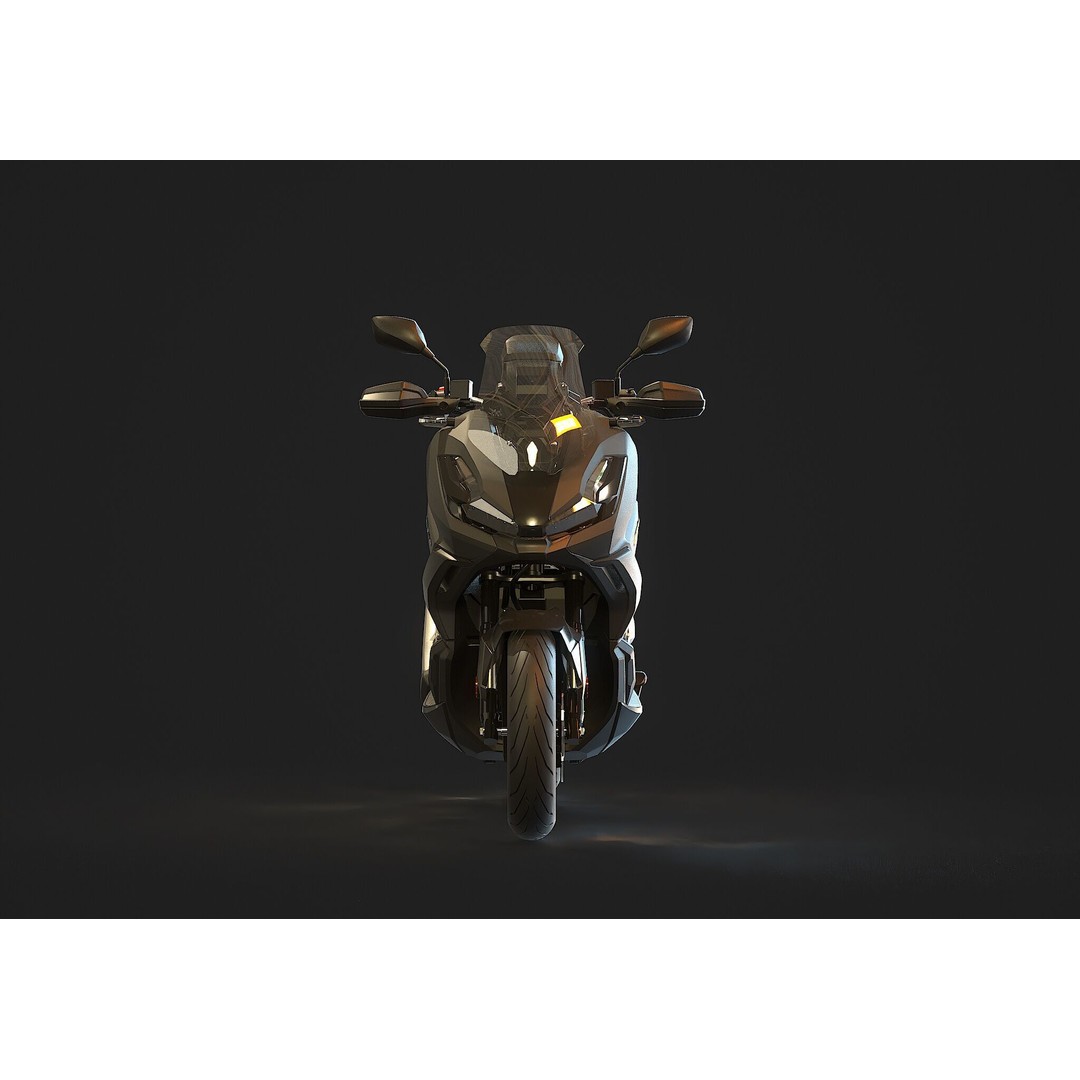 Honda ADV 350 3D Model – Realistic Base Mesh for Customization - View 6