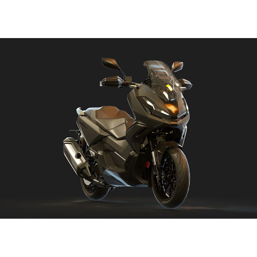 Honda ADV 350 3D Model – Realistic Base Mesh for Customization - View 8