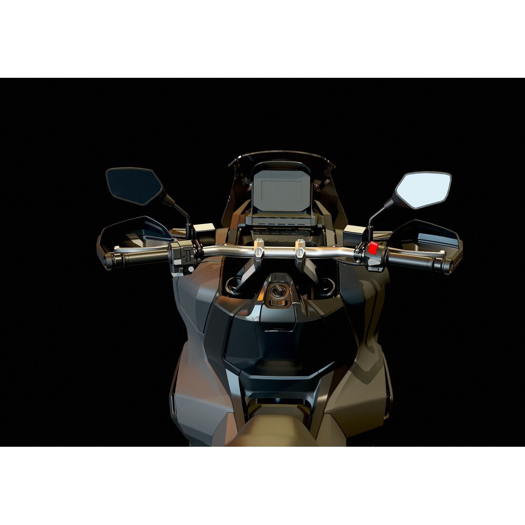 Honda ADV 350 3D Model – Realistic Base Mesh for Customization - View 9