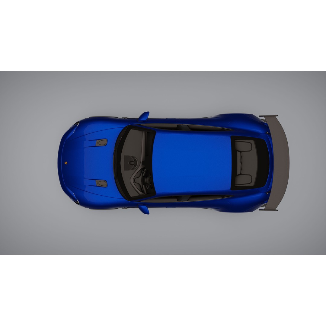 Porsche Taycan 3D Model – Low Poly Racing Asset, FBX, Game Ready - View 37