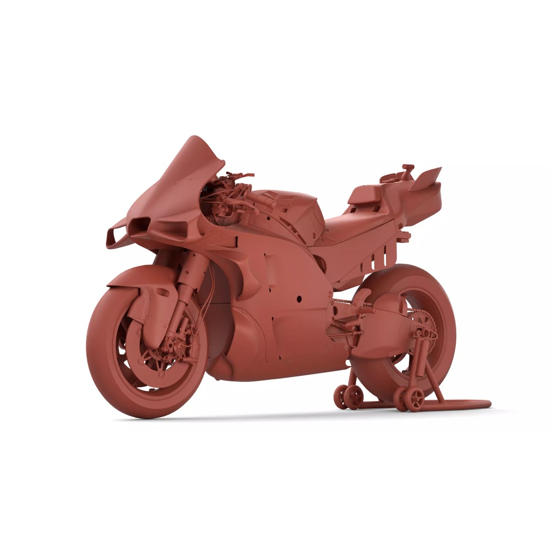 Ducati Desmosedici GP 3D Model – PBR Motorcycle Asset, FBX, Blender - View 27