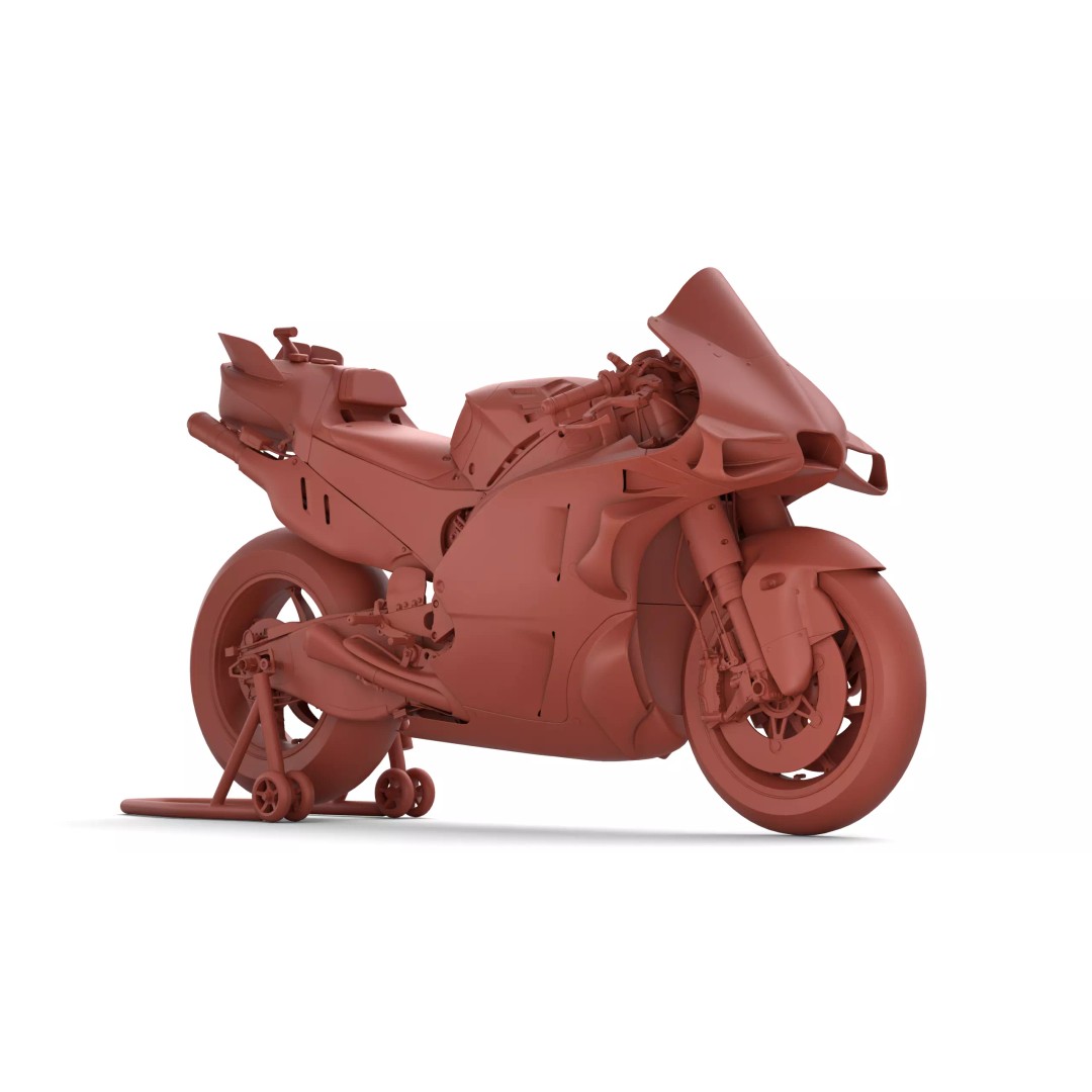 Ducati Desmosedici GP 3D Model – PBR Motorcycle Asset, FBX, Blender - View 31