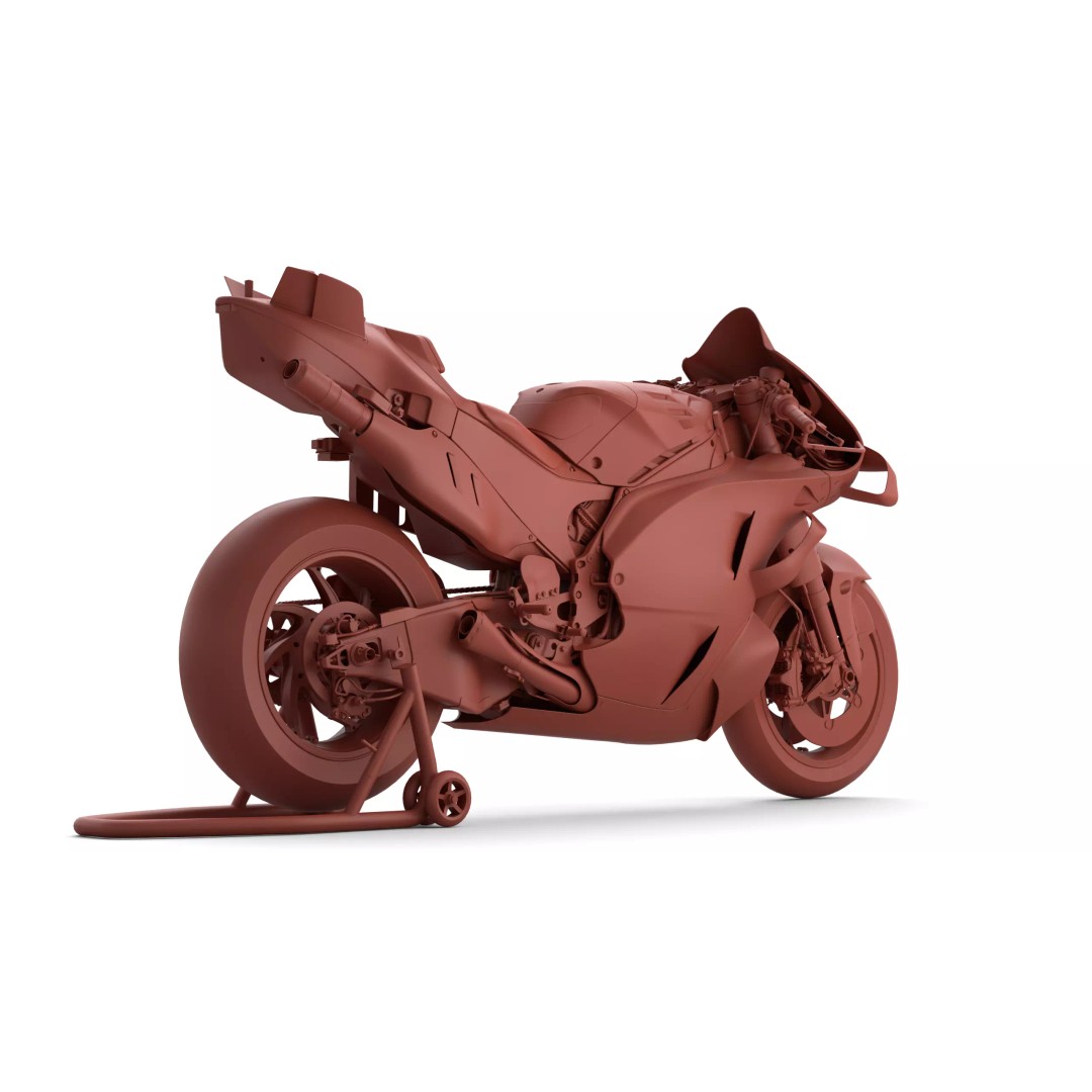 Ducati Desmosedici GP 3D Model – PBR Motorcycle Asset, FBX, Blender - View 33
