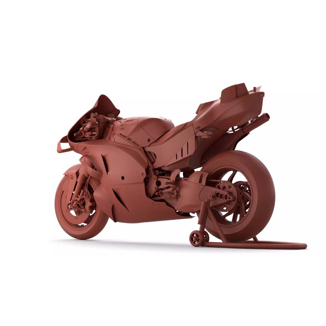 Ducati Desmosedici GP 3D Model – PBR Motorcycle Asset, FBX, Blender - View 37