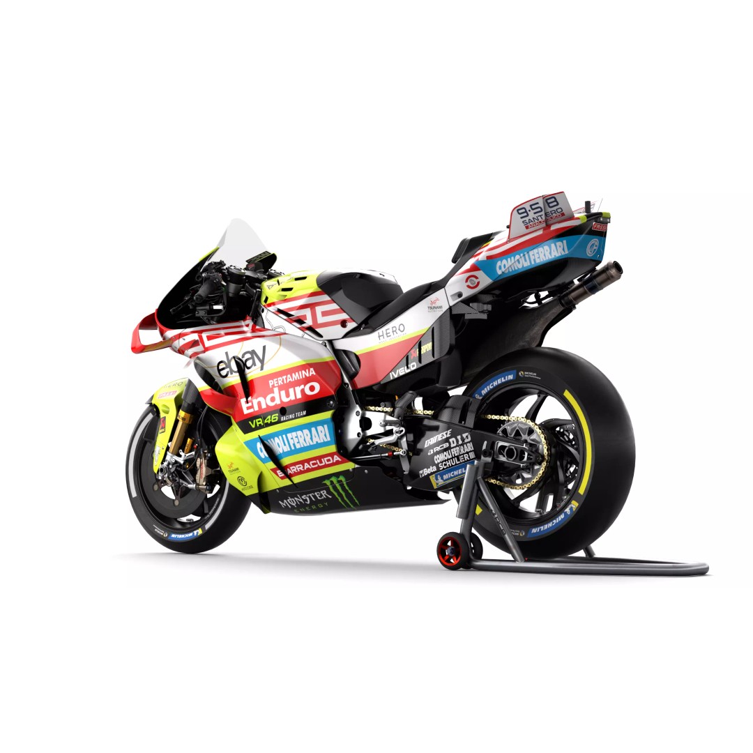 Ducati Desmosedici GP 3D Model – PBR Motorcycle Asset, FBX, Blender - View 4
