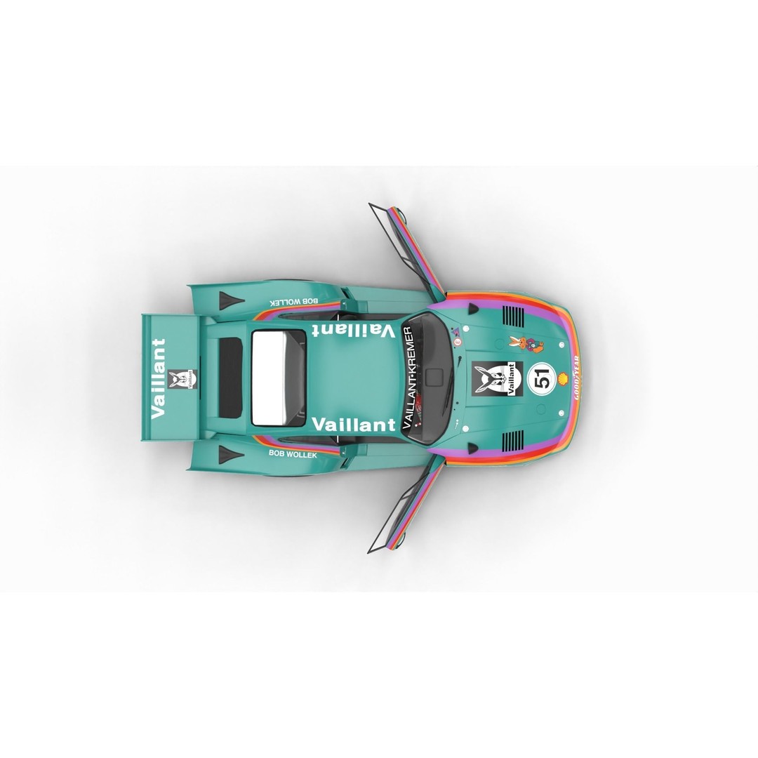 Porsche 935 K2 1977 Kremer Racing 3D Model – High Poly Rigged Asset, FBX, OBJ - View 18
