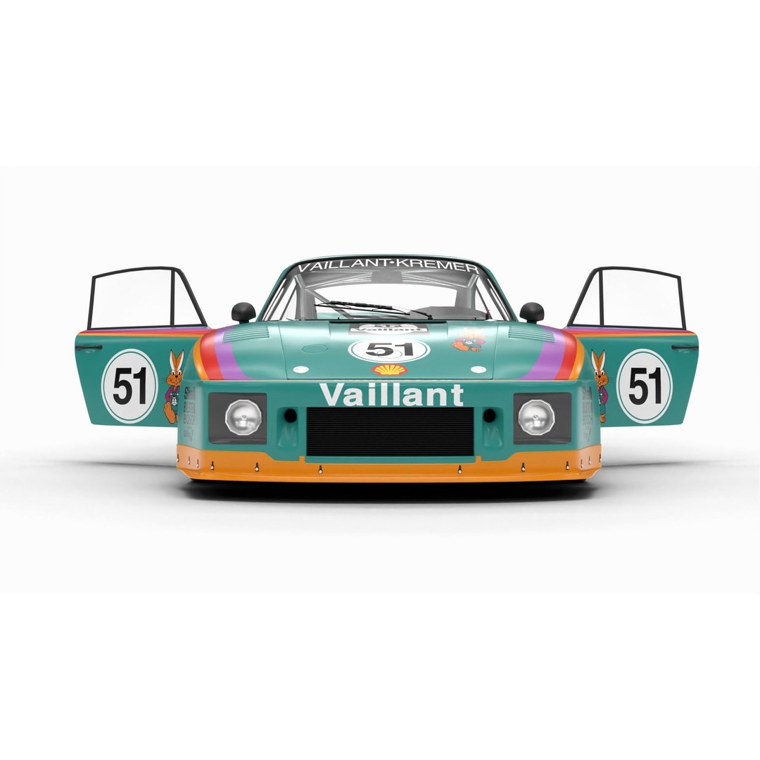 Porsche 935 K2 1977 Kremer Racing 3D Model – High Poly Rigged Asset, FBX, OBJ - View 19