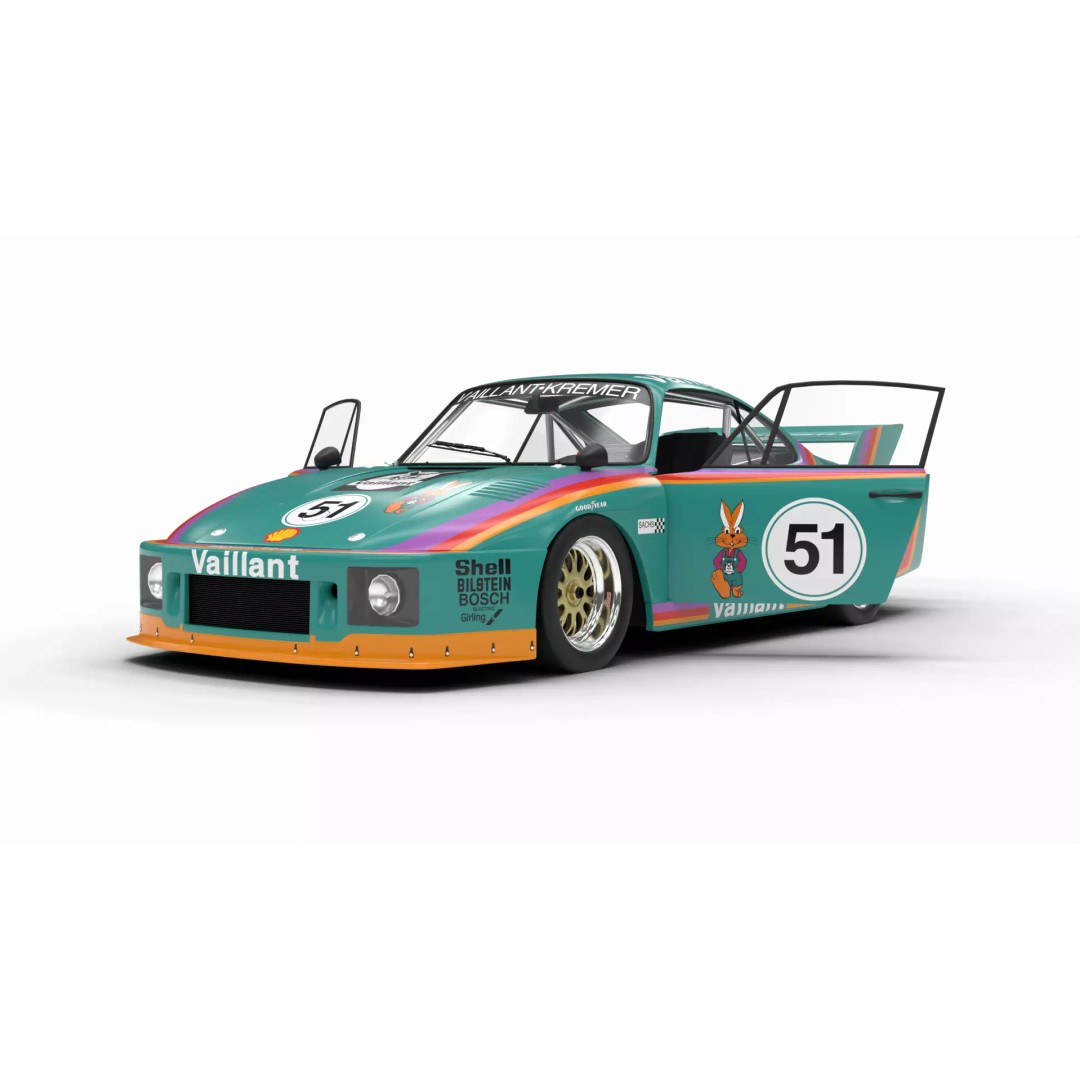Porsche 935 K2 1977 Kremer Racing 3D Model – High Poly Rigged Asset, FBX, OBJ - View 2