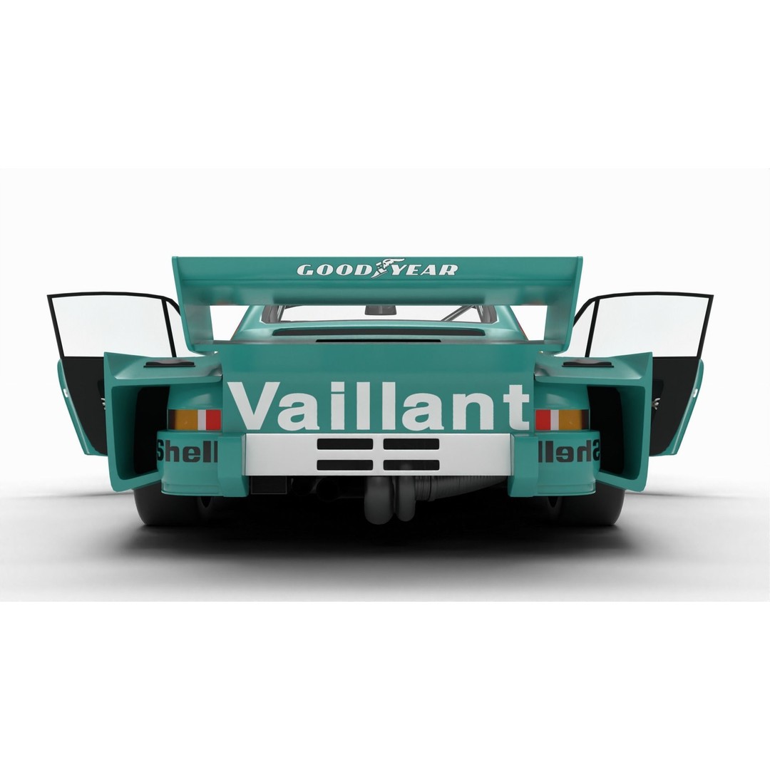 Porsche 935 K2 1977 Kremer Racing 3D Model – High Poly Rigged Asset, FBX, OBJ - View 20