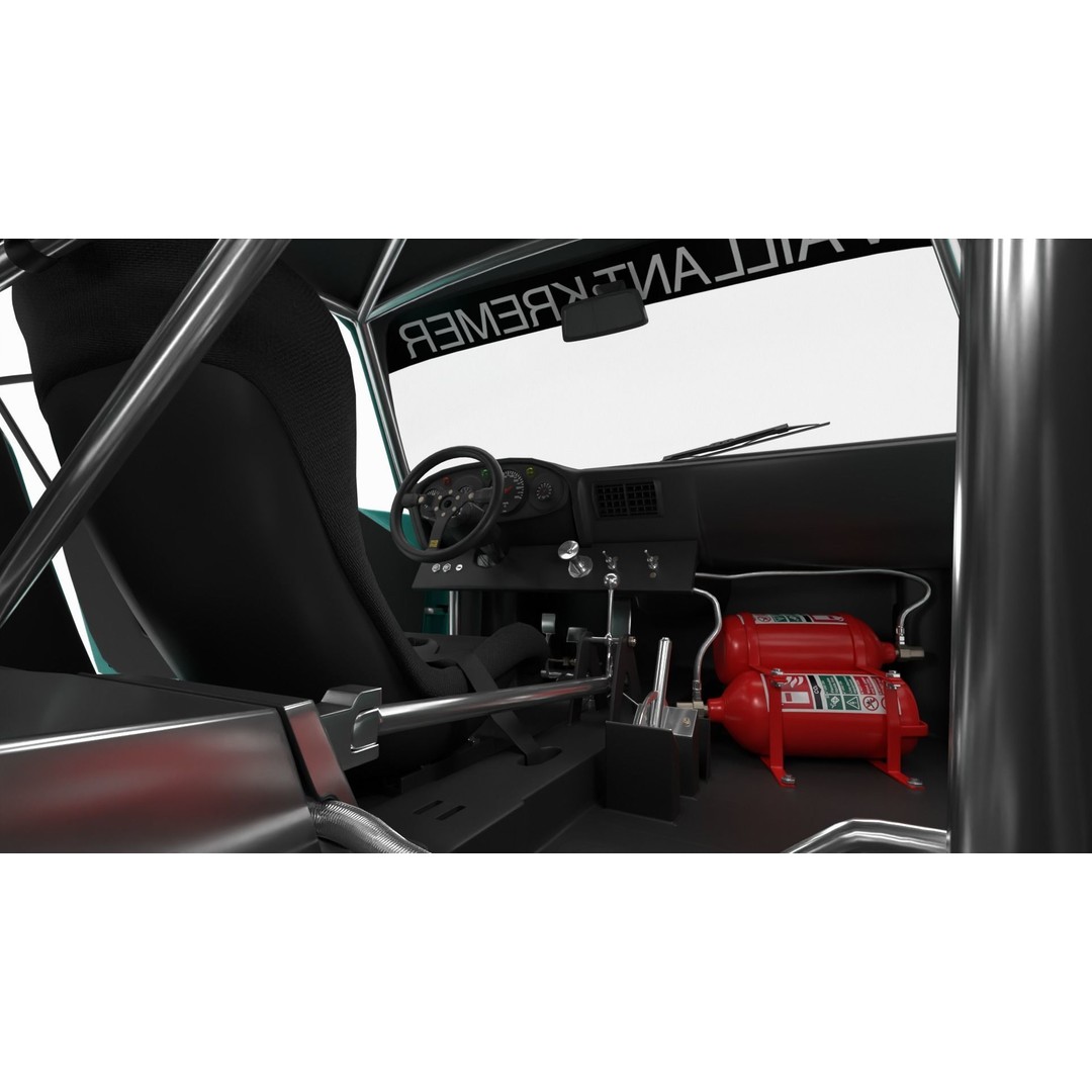 Porsche 935 K2 1977 Kremer Racing 3D Model – High Poly Rigged Asset, FBX, OBJ - View 23