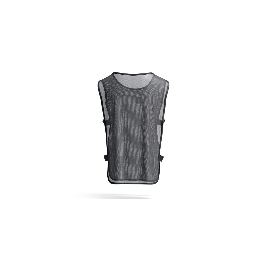Black Football Team Practice Vest 3D Model – Elastic Sports Bib, FBX, OBJ - View 4