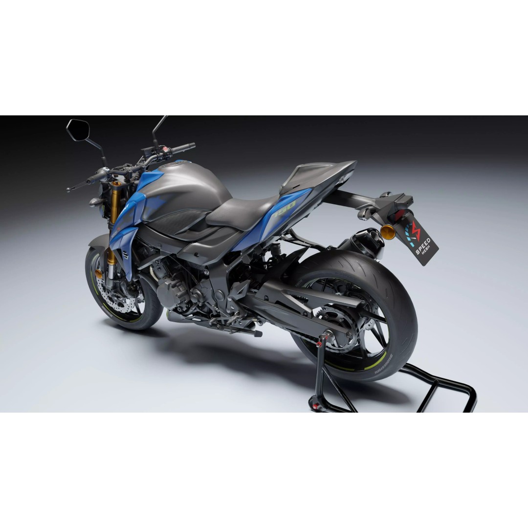 Suzuki GSX-S750 3D Model – Low Poly Game Asset, FBX, Blender - View 10