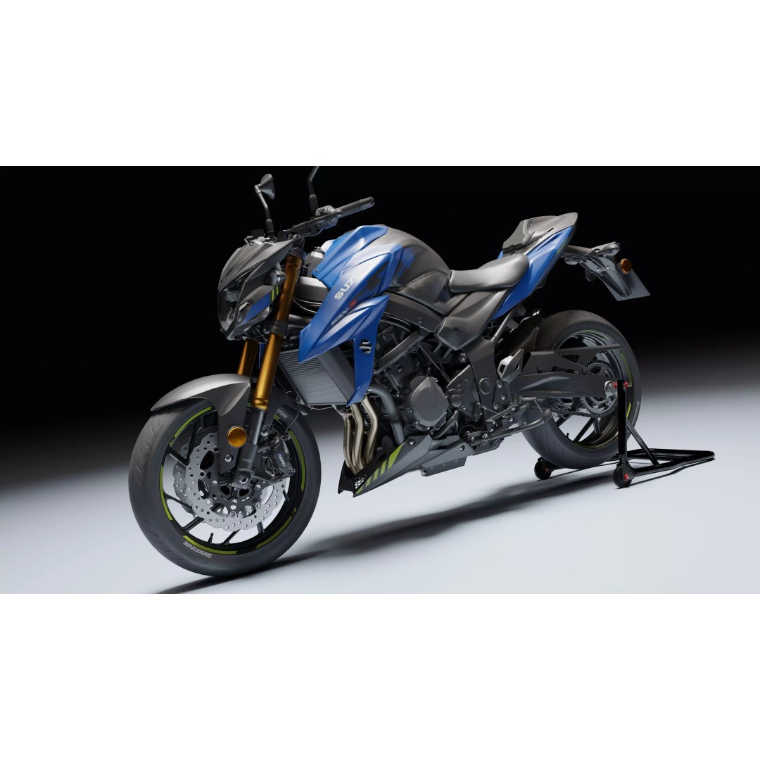 Suzuki GSX-S750 3D Model – Low Poly Game Asset, FBX, Blender - View 11
