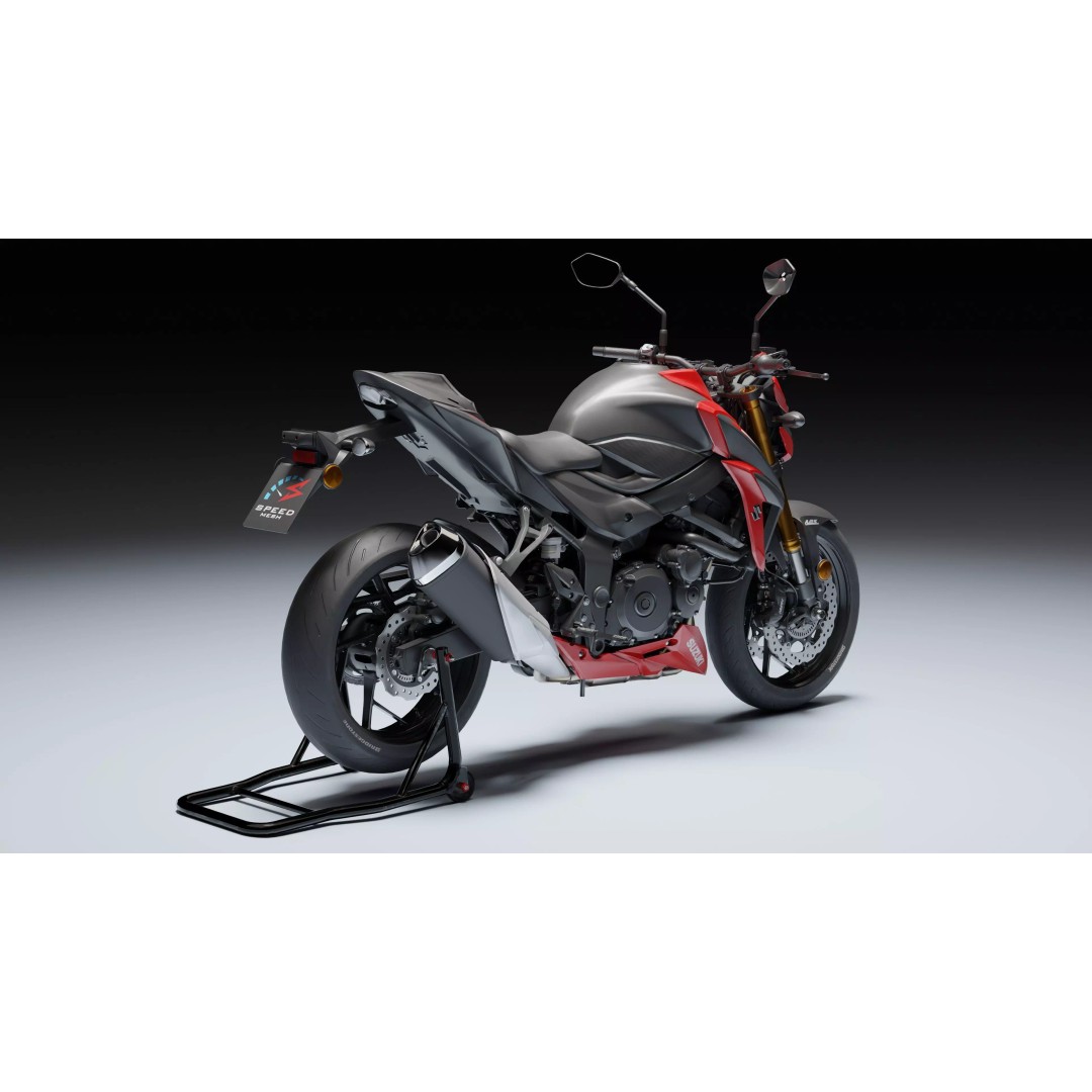 Suzuki GSX-S750 3D Model – Low Poly Game Asset, FBX, Blender - View 16