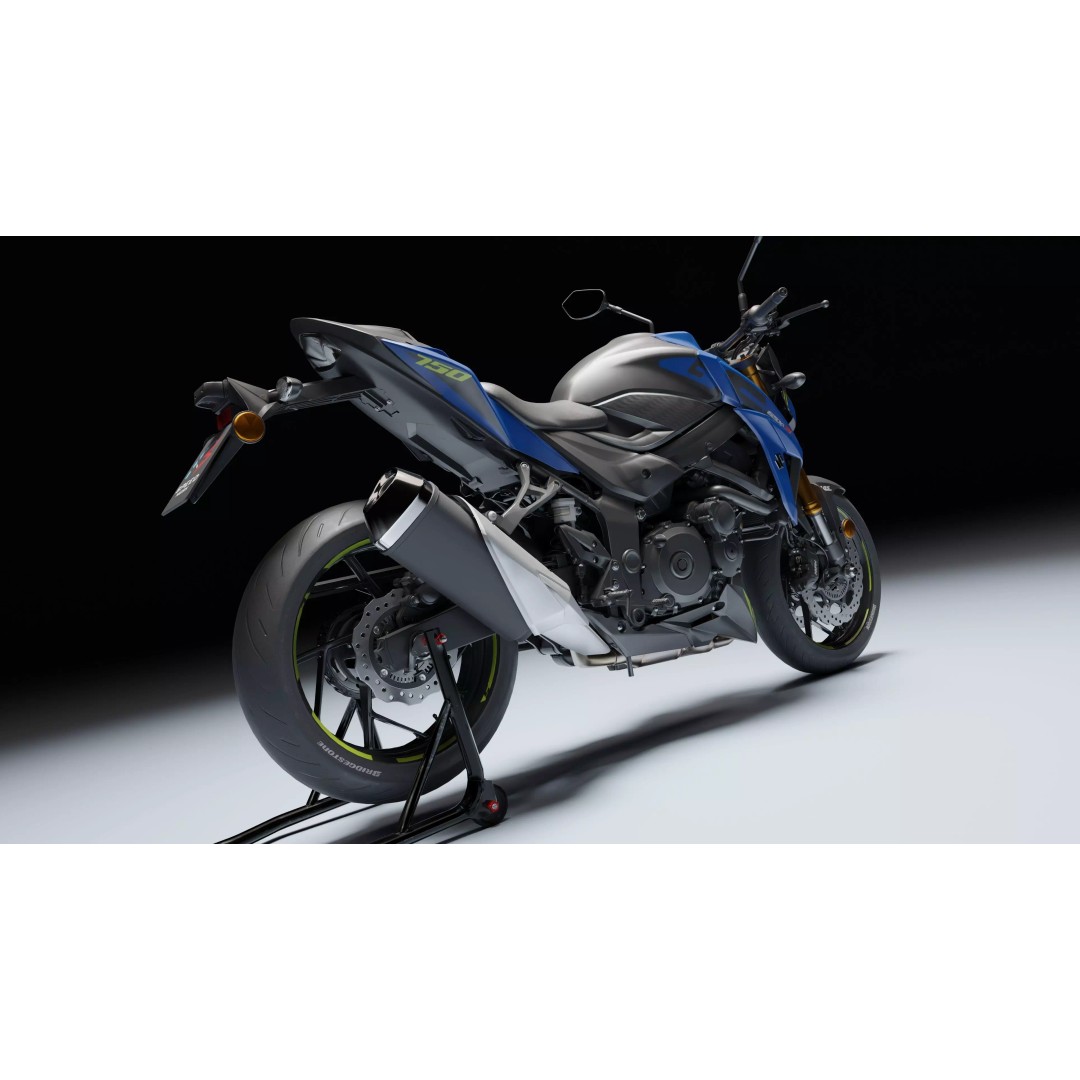 Suzuki GSX-S750 3D Model – Low Poly Game Asset, FBX, Blender - View 17
