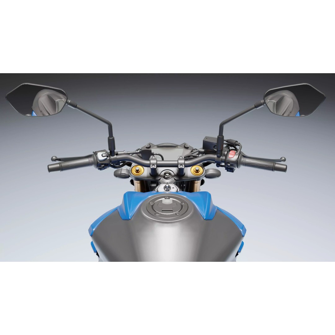 Suzuki GSX-S750 3D Model – Low Poly Game Asset, FBX, Blender - View 19