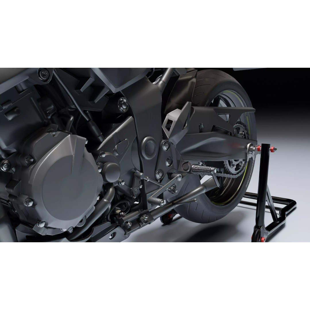 Suzuki GSX-S750 3D Model – Low Poly Game Asset, FBX, Blender - View 26