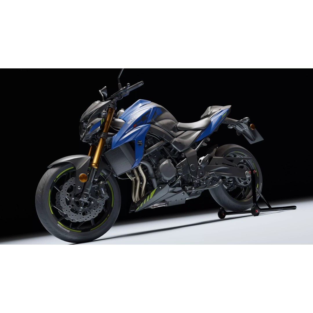 Suzuki GSX-S750 3D Model – Low Poly Game Asset, FBX, Blender - View 32