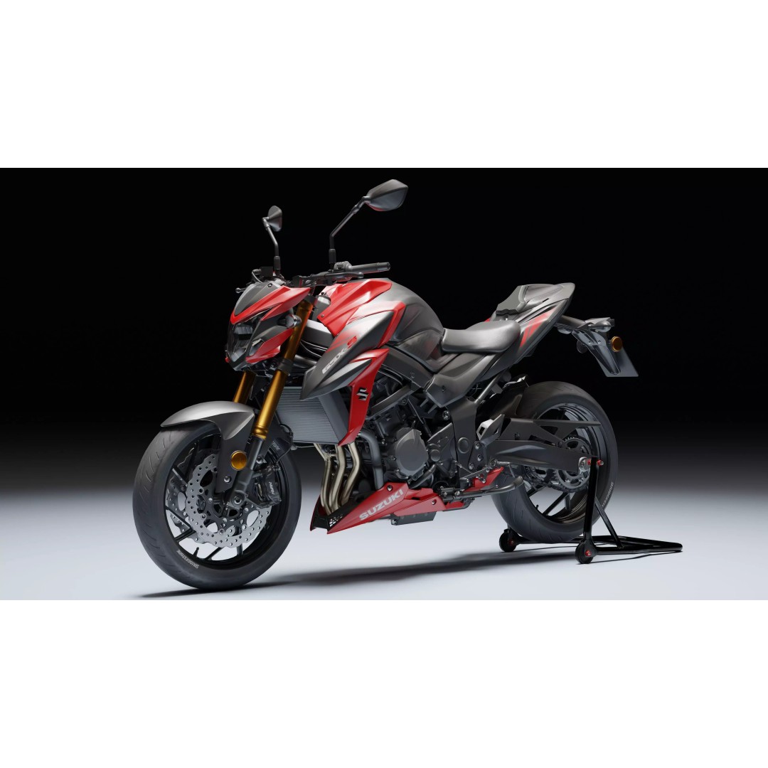 Suzuki GSX-S750 3D Model – Low Poly Game Asset, FBX, Blender - View 4