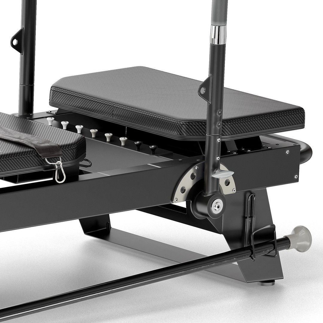 Pilates Reformer Machine 3D Model – High Poly Fitness Equipment, FBX, OBJ - View 11