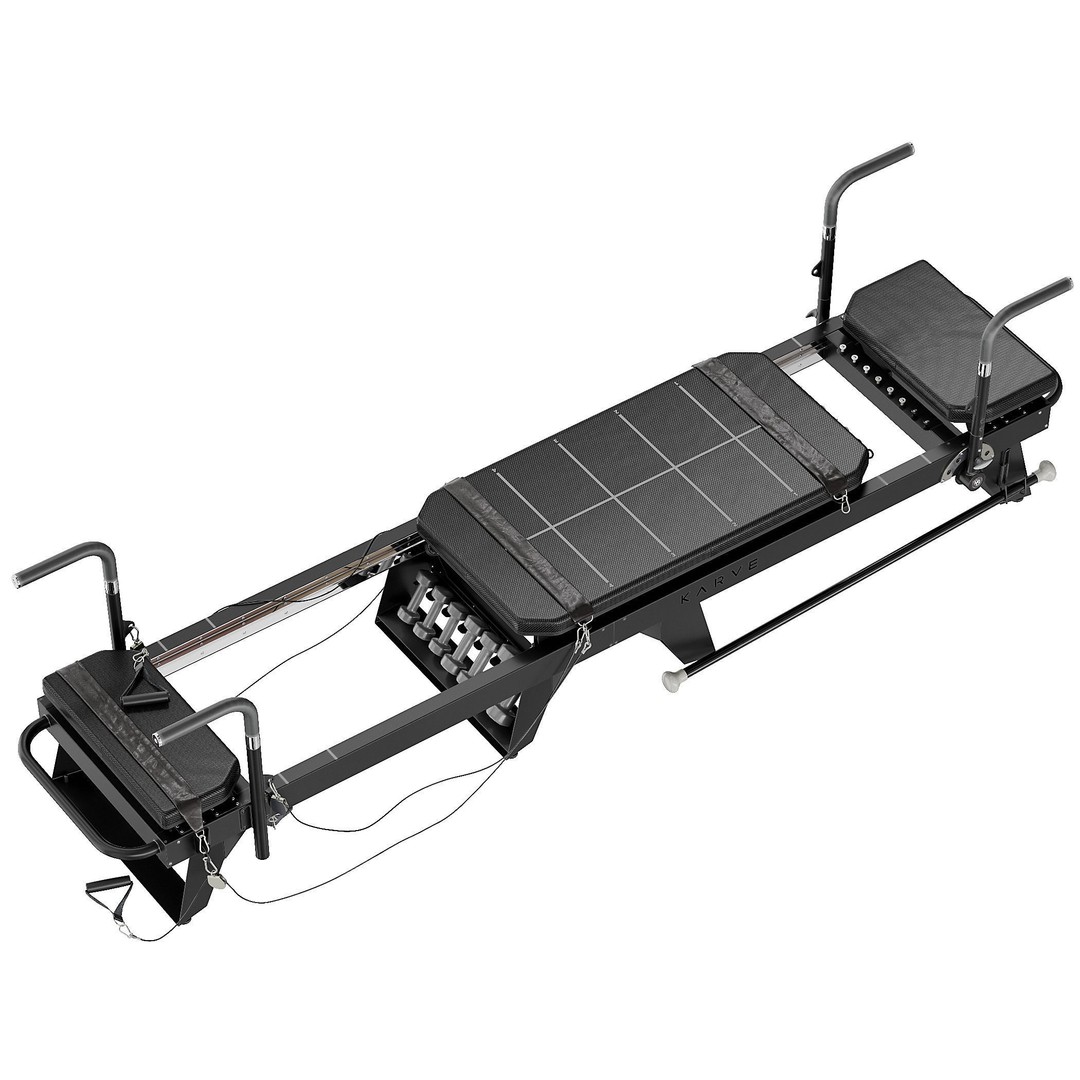 Pilates Reformer Machine 3D Model – High Poly Fitness Equipment, FBX, OBJ - View 13