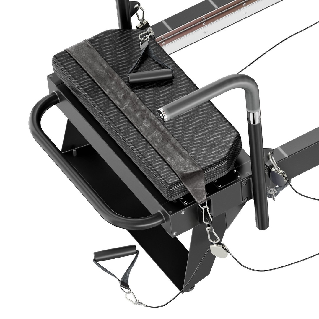 Pilates Reformer Machine 3D Model – High Poly Fitness Equipment, FBX, OBJ - View 15