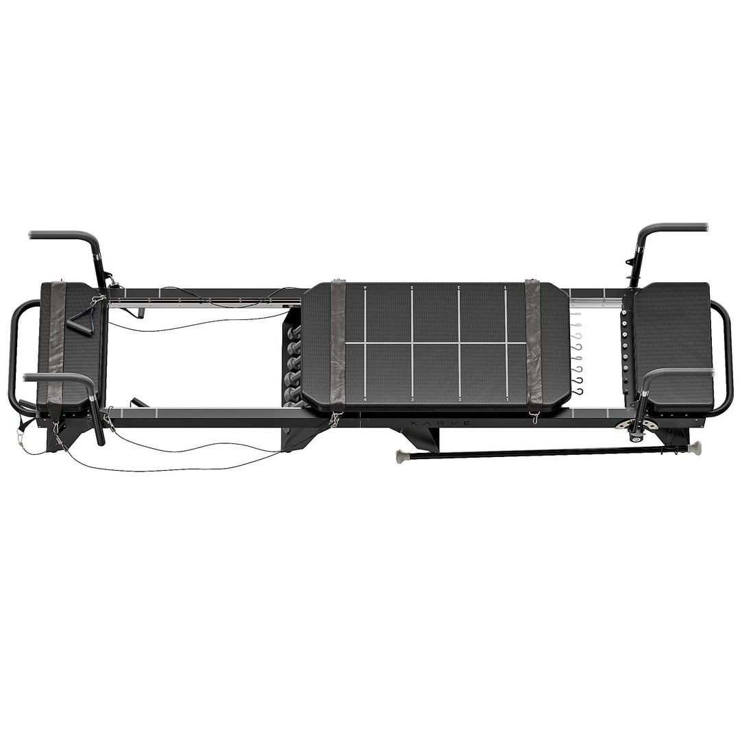 Pilates Reformer Machine 3D Model – High Poly Fitness Equipment, FBX, OBJ - View 4