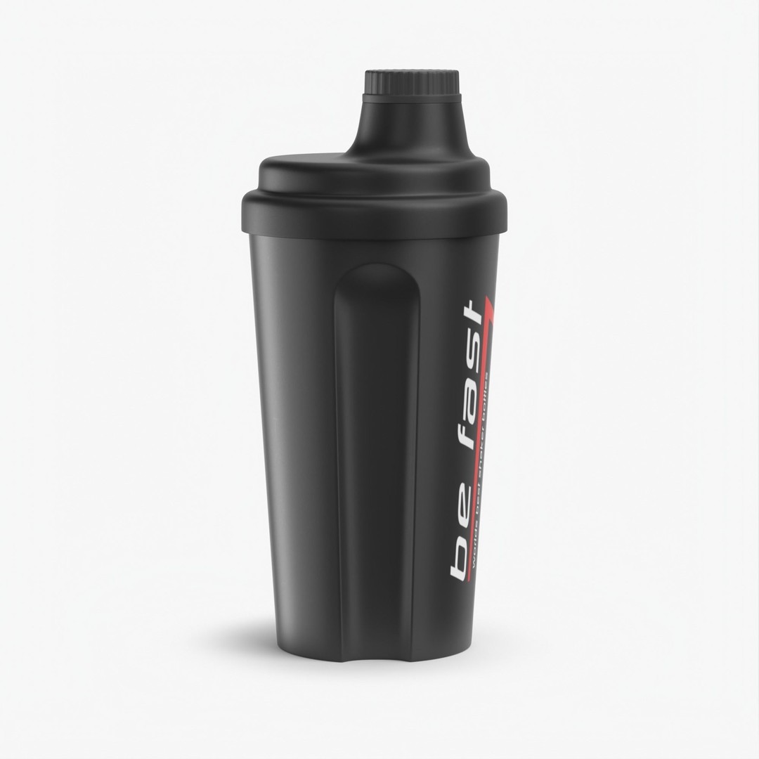 Matte Black Protein Shaker 3D Model – High Poly PBR Asset, FBX, OBJ - View 13