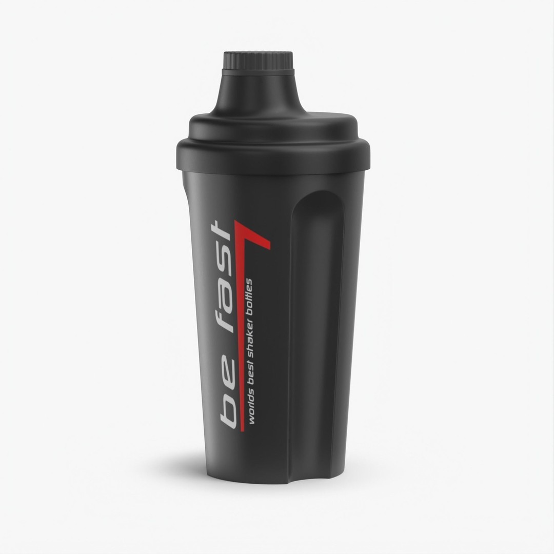 Matte Black Protein Shaker 3D Model – High Poly PBR Asset, FBX, OBJ - View 31