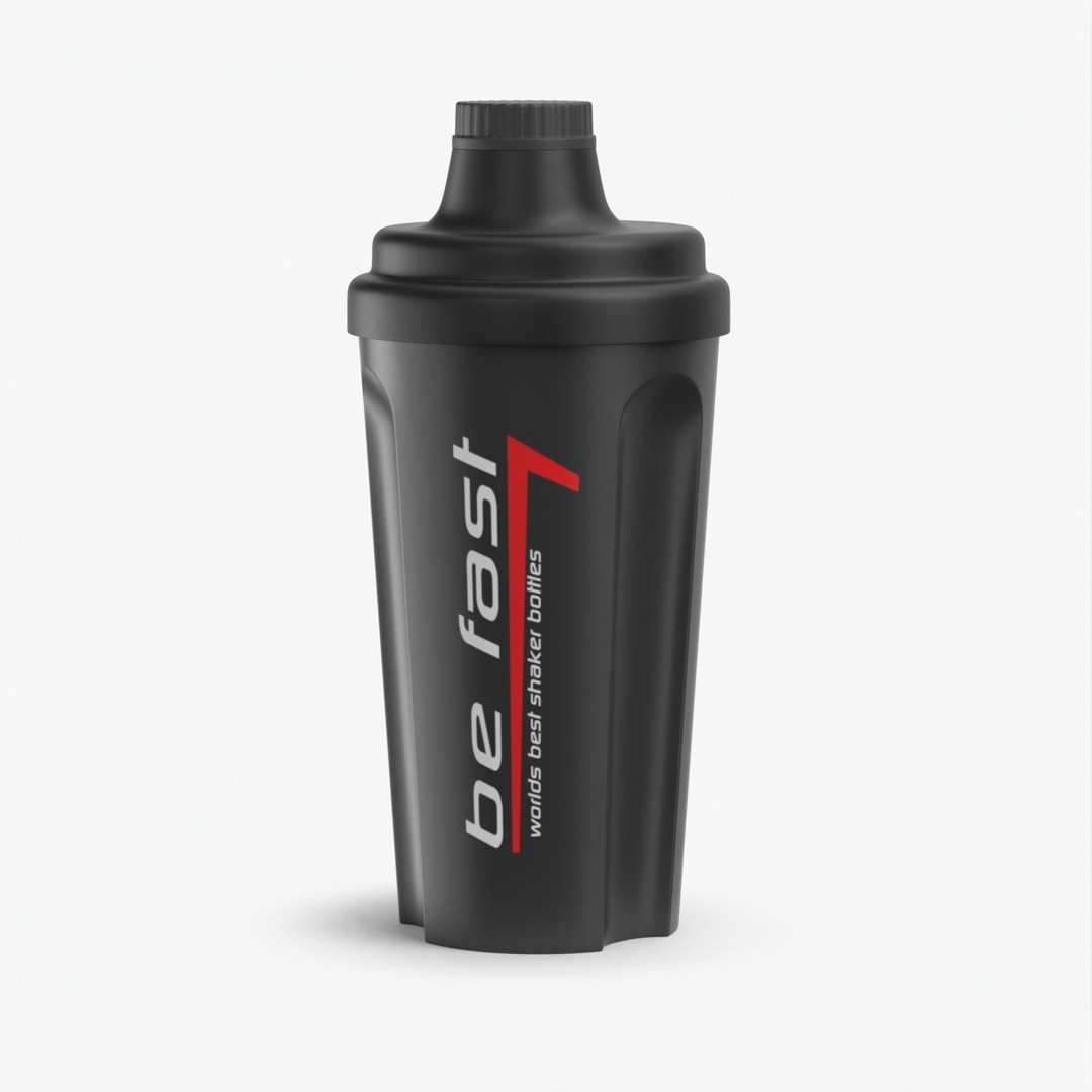 Matte Black Protein Shaker 3D Model – High Poly PBR Asset, FBX, OBJ - View 32