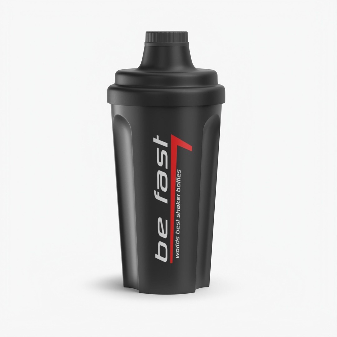 Matte Black Protein Shaker 3D Model – High Poly PBR Asset, FBX, OBJ - View 33