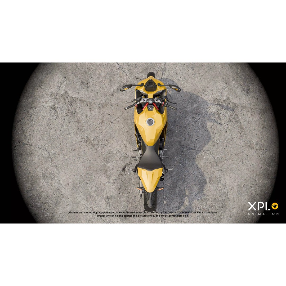 Ducati Sports Bike 3D Model – Fully Rigged Low Poly Game Asset, FBX