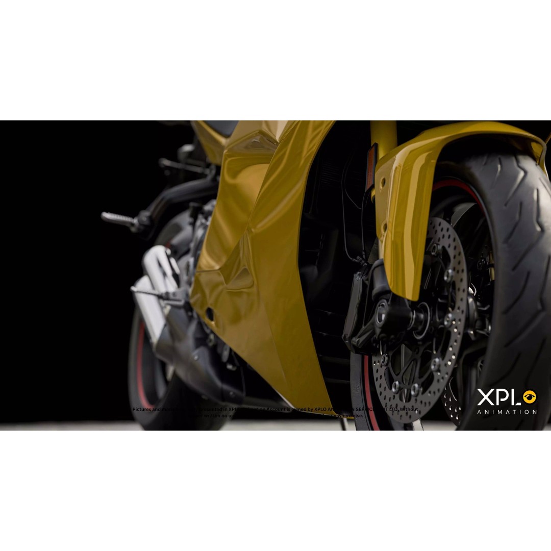 Ducati Sports Bike 3D Model – Fully Rigged Low Poly Game Asset, FBX - View 15