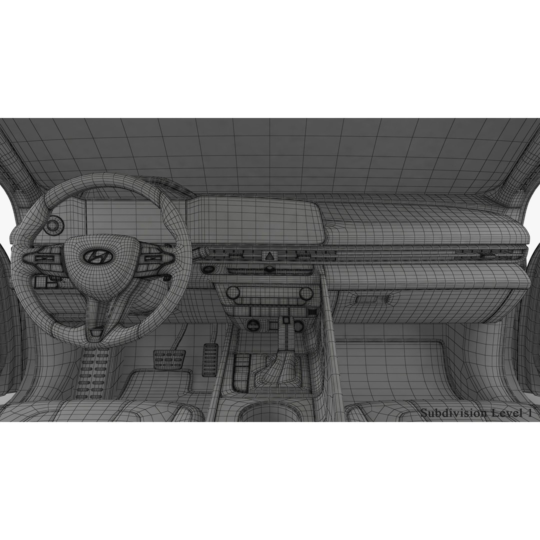 Hyundai Elantra N Line 2021 3D Model – High Poly Sedan Asset, FBX, OBJ