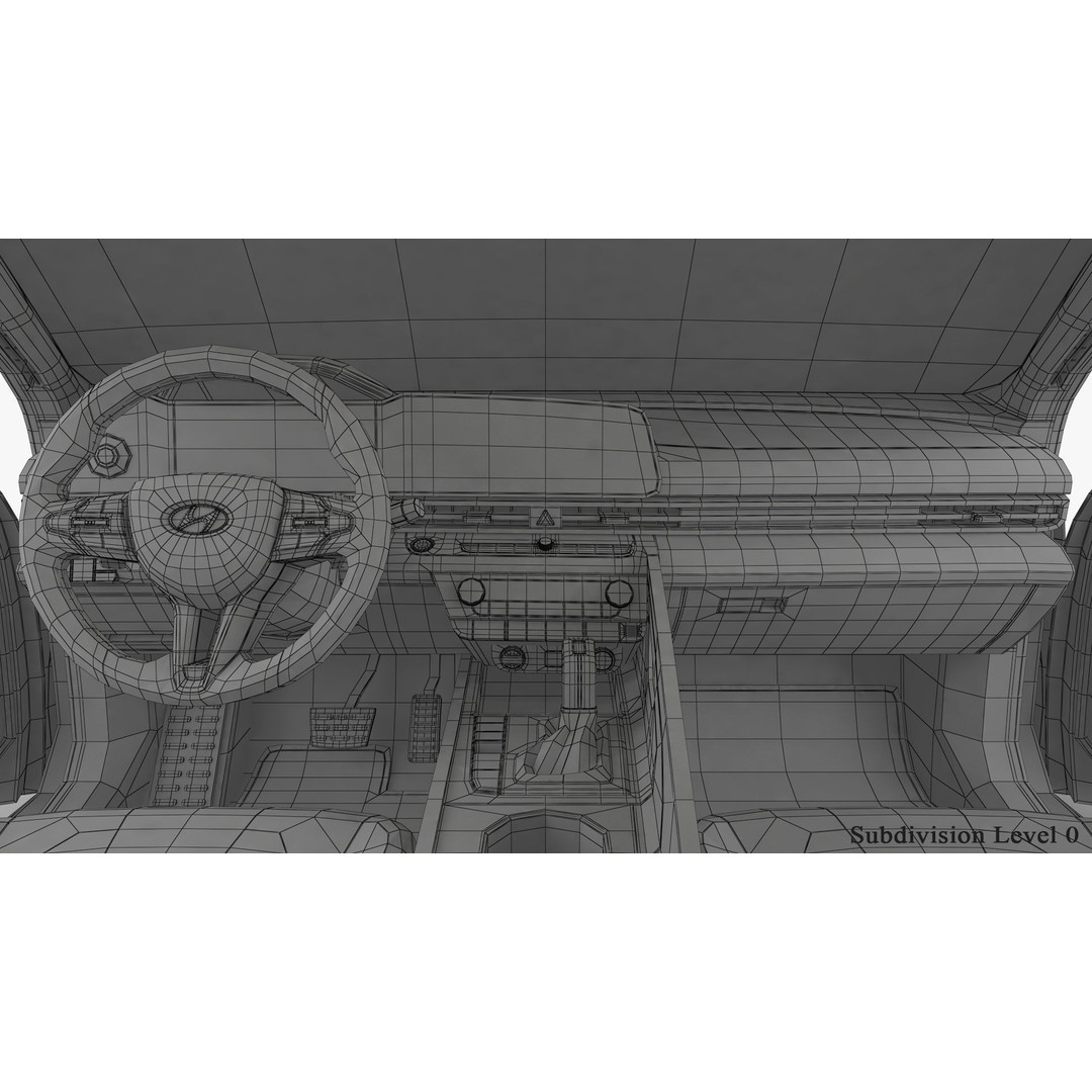 Hyundai Elantra N Line 2021 3D Model – High Poly Sedan Asset, FBX, OBJ - View 24
