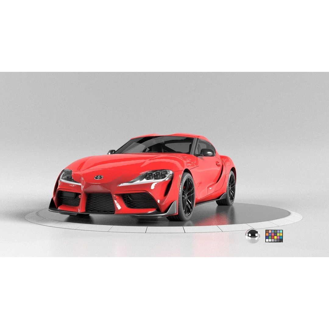 Toyota Supra 3D Model – Rigged Sport Car, Render Ready for Unreal & Vray - View 11