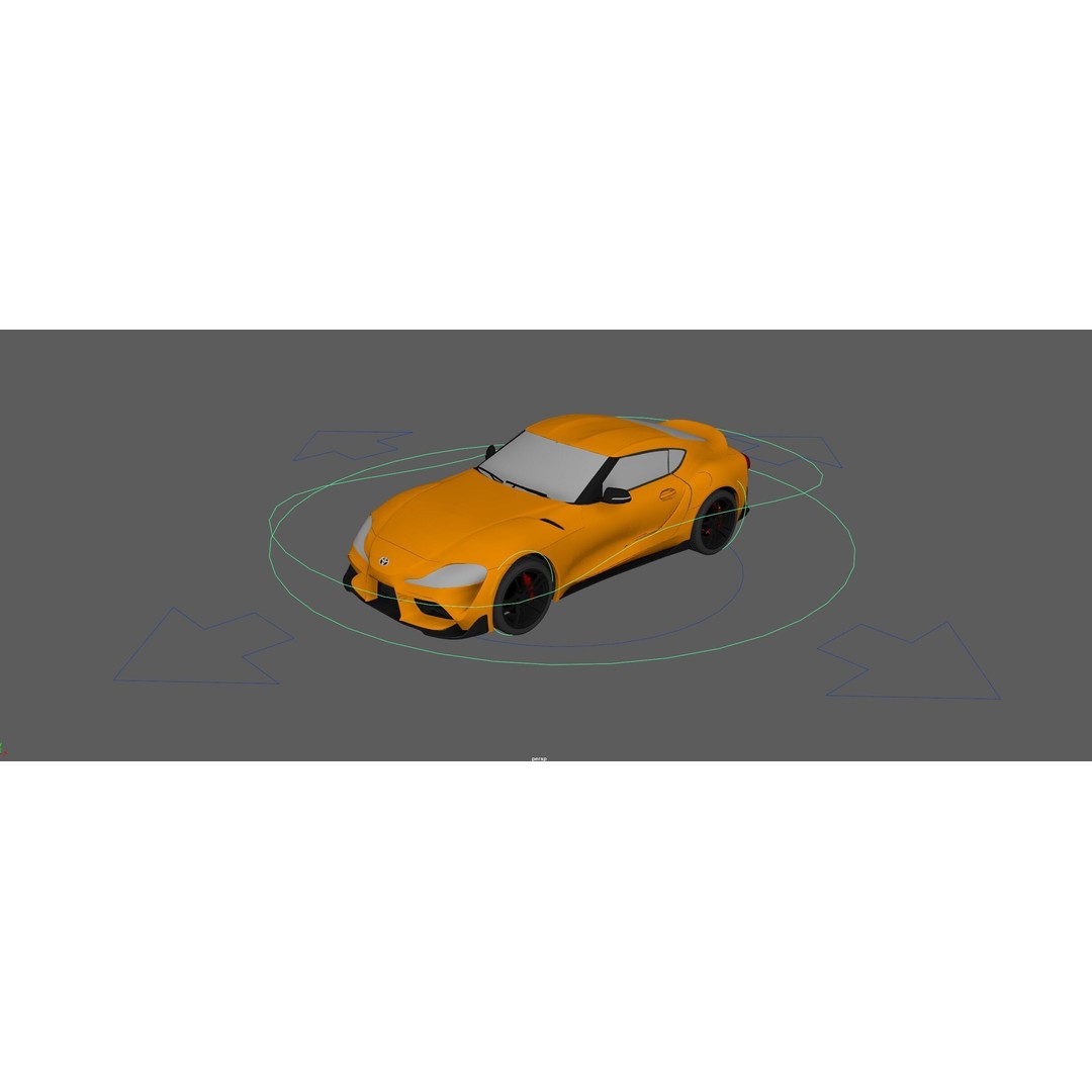 Toyota Supra 3D Model – Rigged Sport Car, Render Ready for Unreal & Vray - View 23