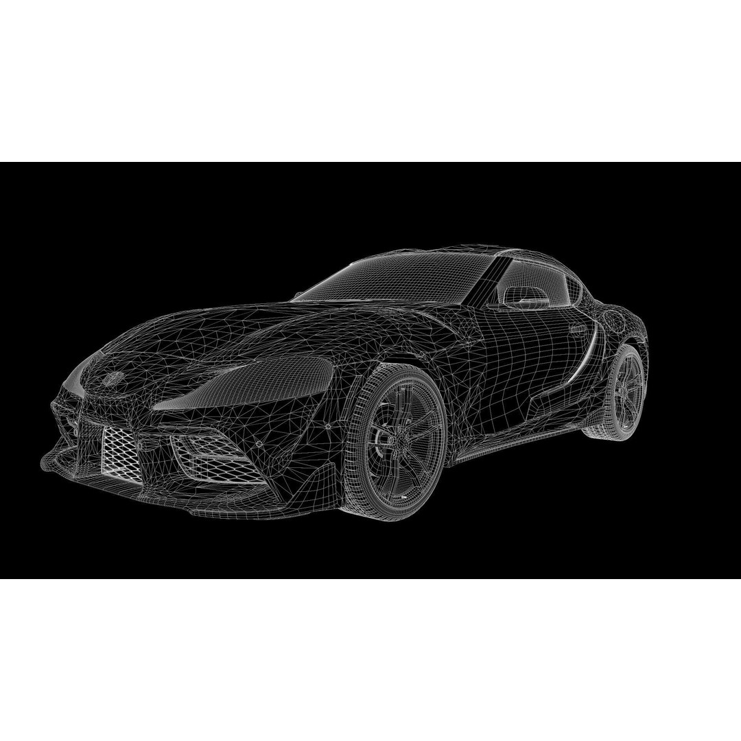 Toyota Supra 3D Model – Rigged Sport Car, Render Ready for Unreal & Vray - View 26