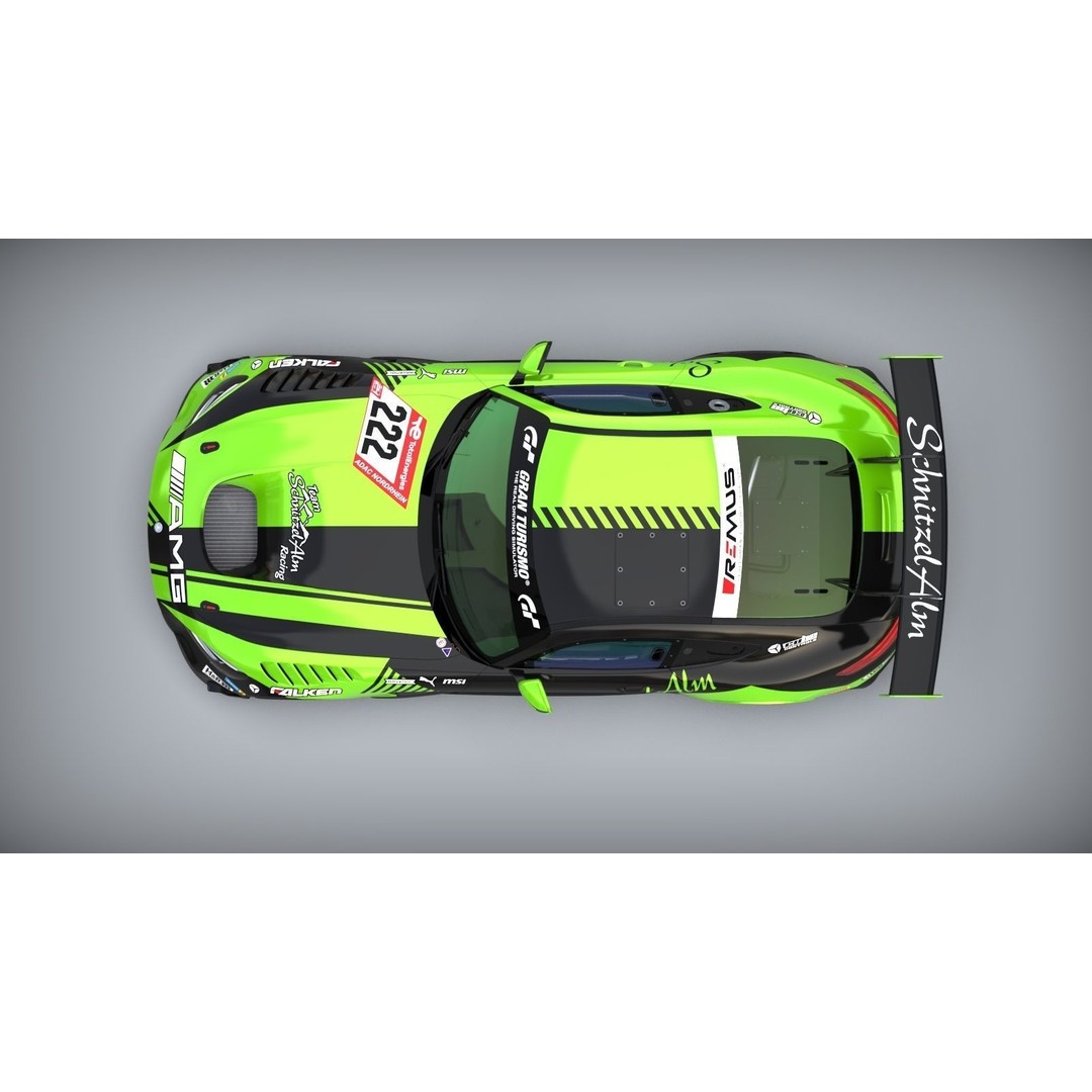 Mercedes Benz AMG GT2 3D Model – Mid Poly Game Asset, FBX, OBJ - View 15